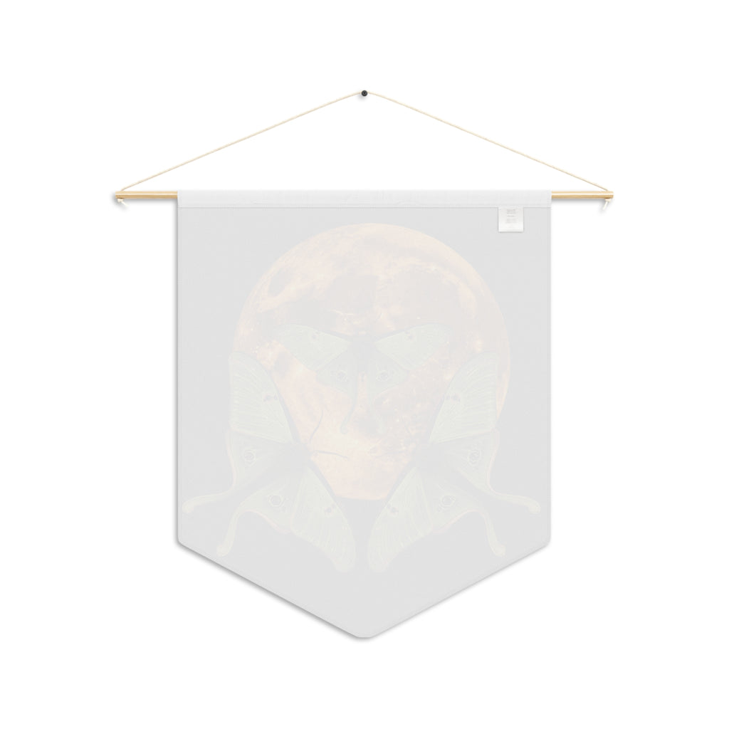 Pennant Banner | Luna Moths & Full Moon Home Decor
