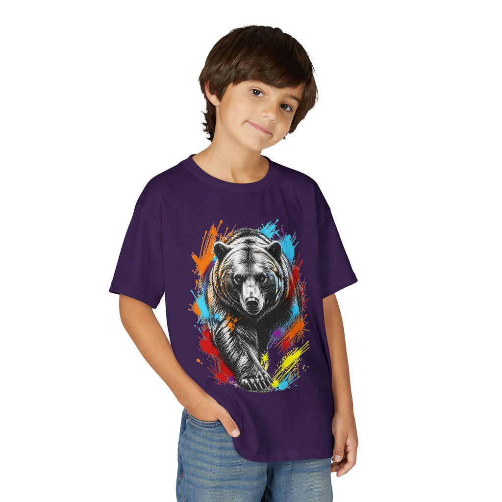 Color Splash Kodiak Bear T-Shirt for Children