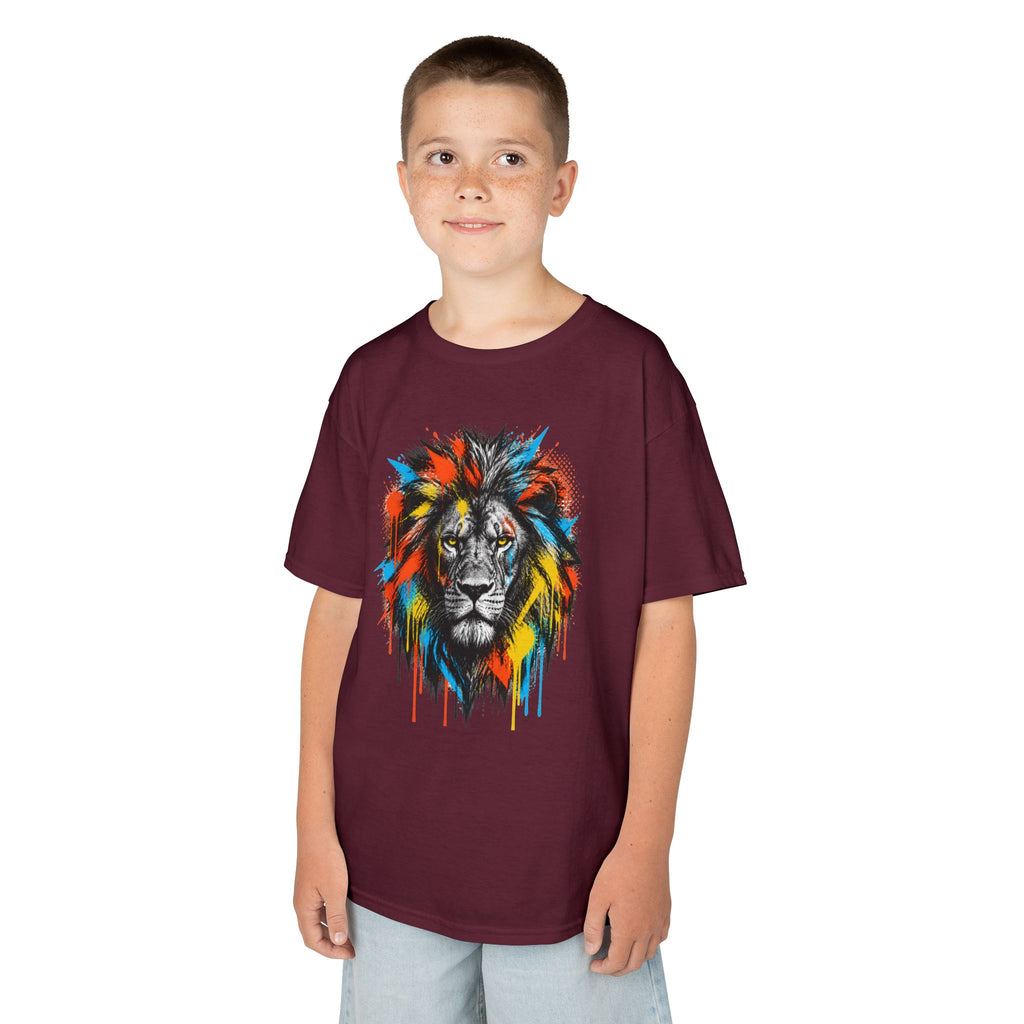 Lion Spirit Colorful Drip T-Shirt