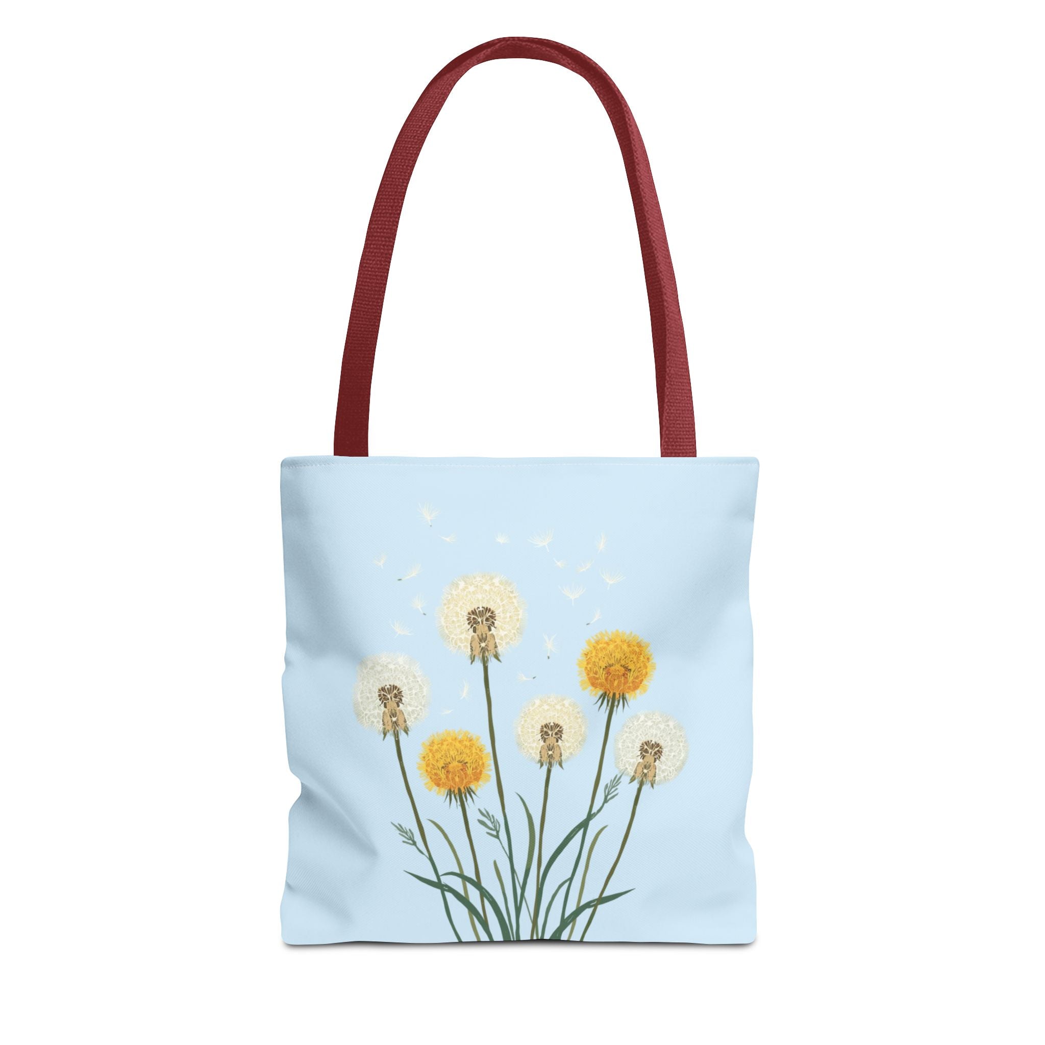 Tote Bag | Dandelions on Light Blue Background