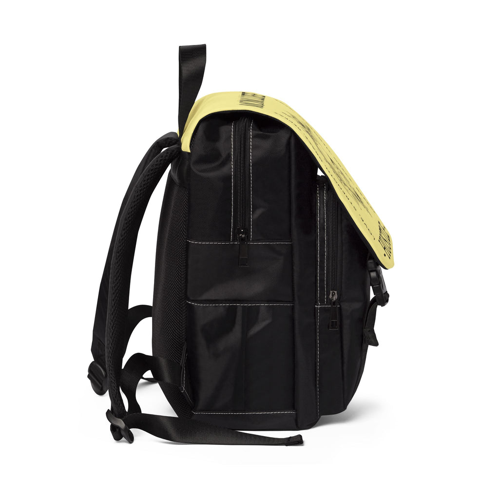 Bright Yellow Floral Mom Life Hustle Backpack
