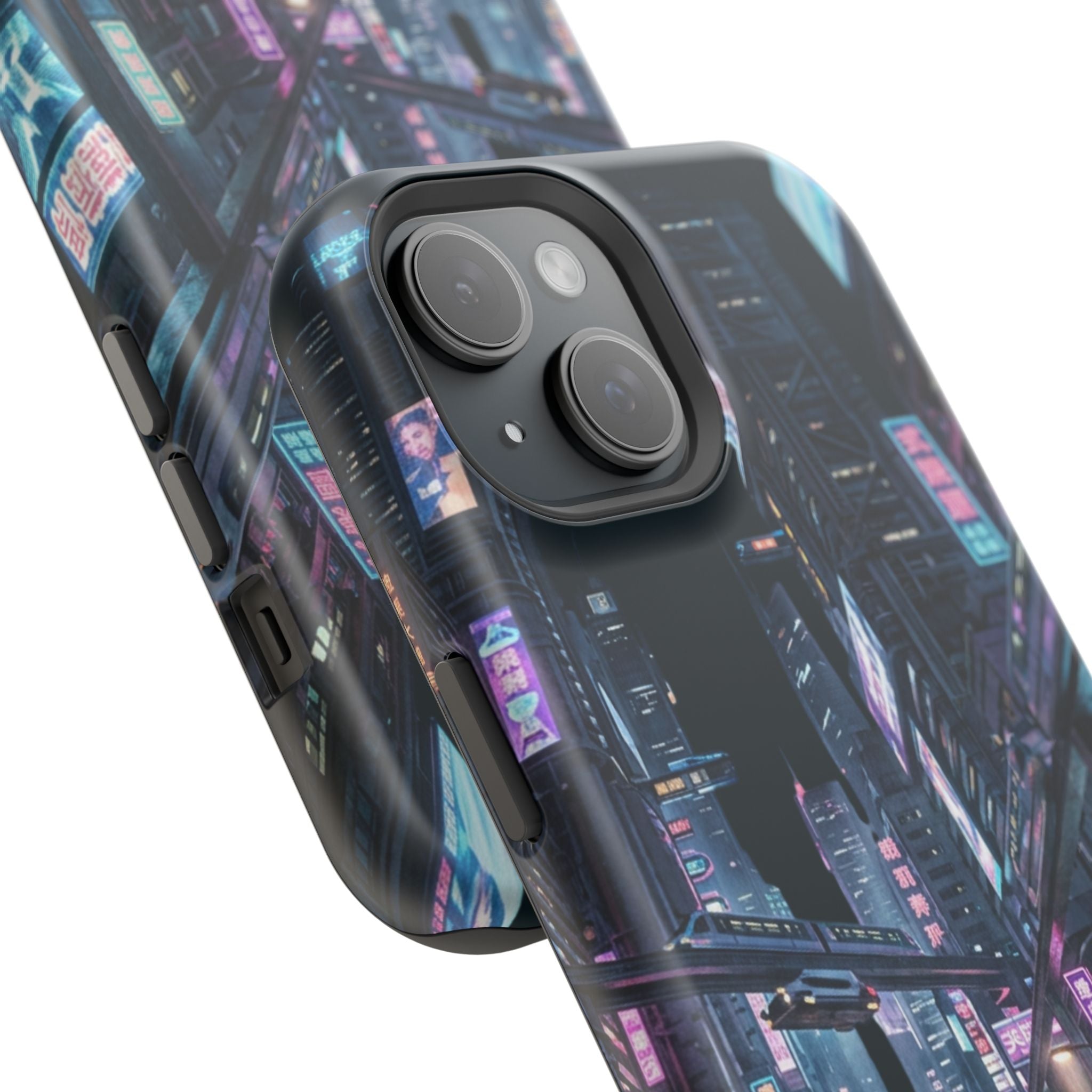 Phone Case | Cyberpunk City Magnetic Impact-Resistant Phone Cover