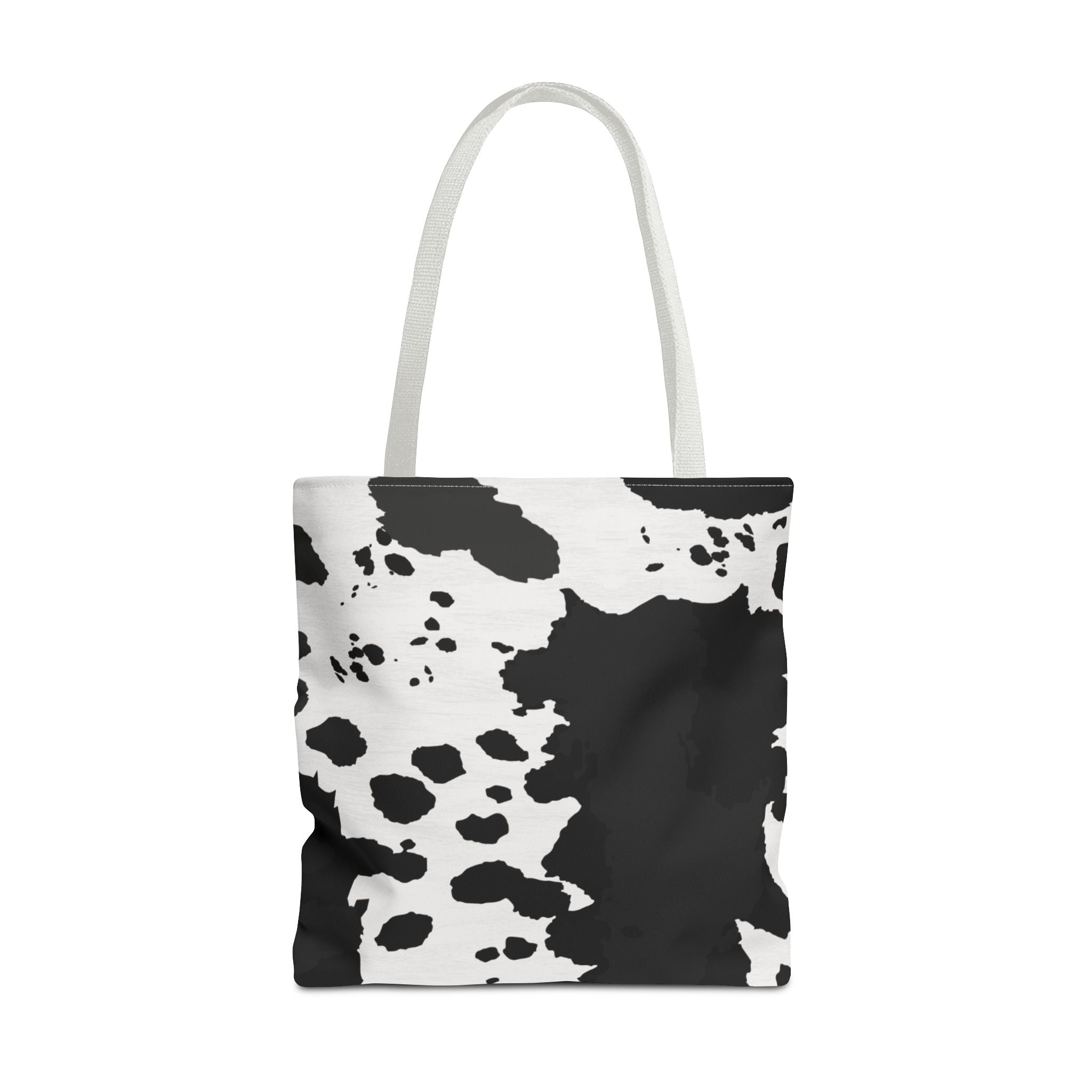 Tote Bag | Black & White Cow Print Patterned Shoulder Tote