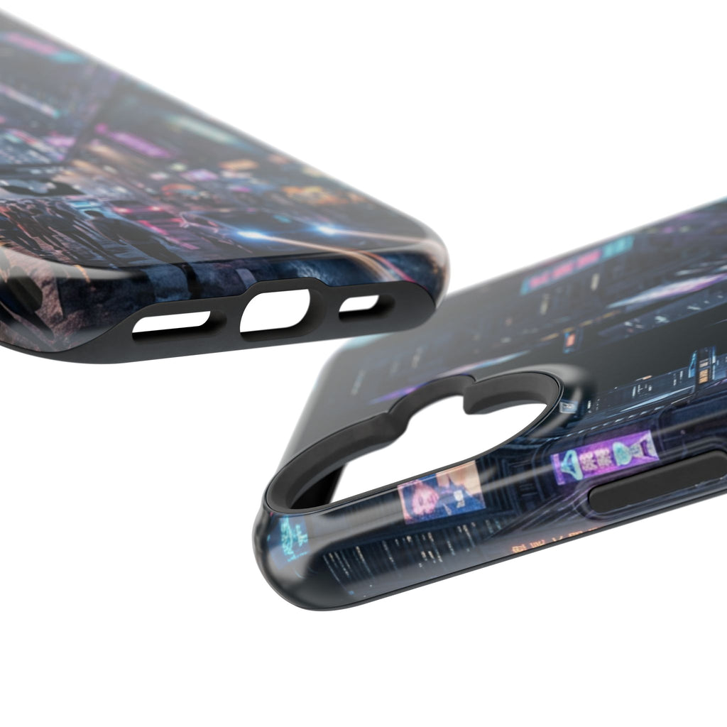 Phone Case | Cyberpunk City Magnetic Impact-Resistant Phone Cover