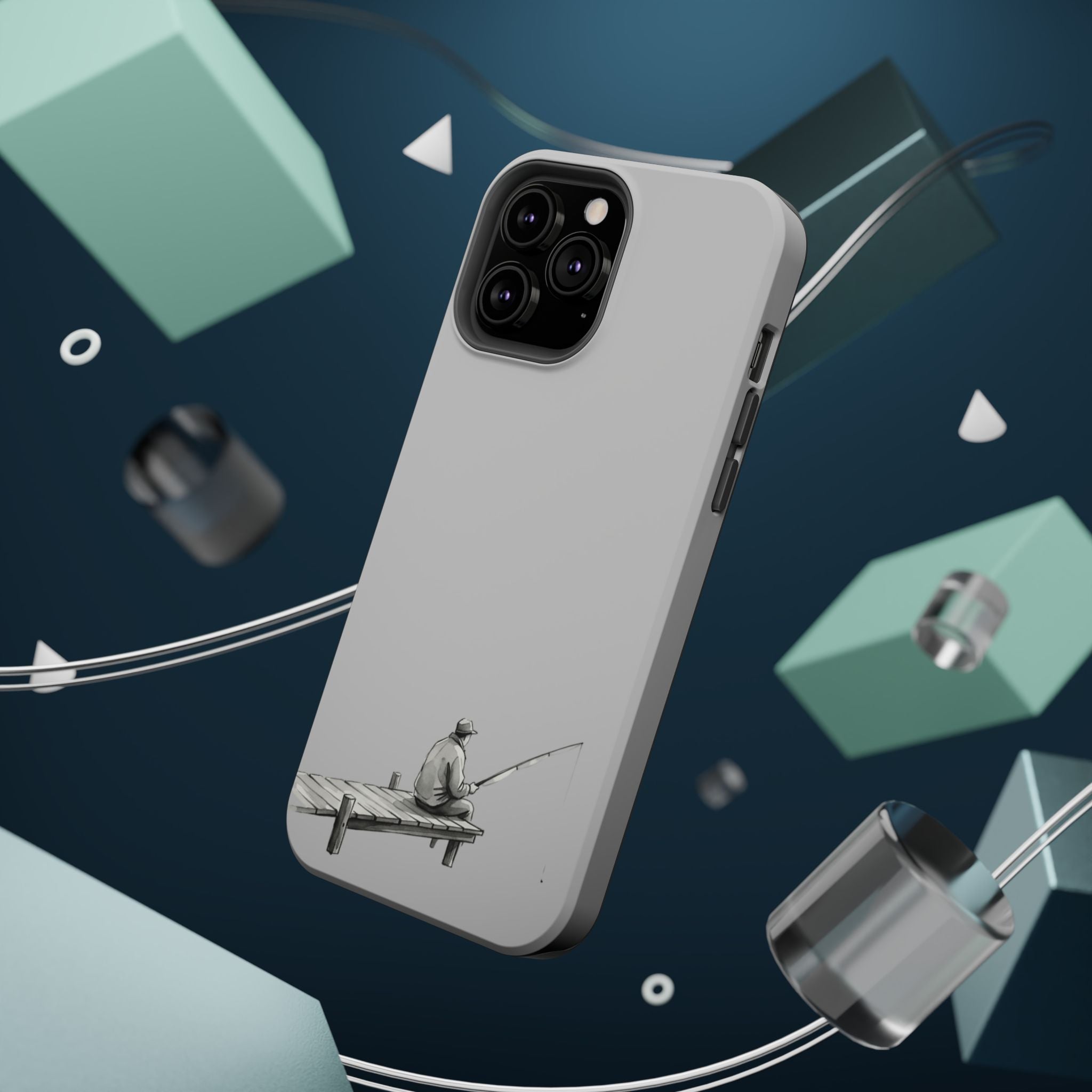 Phone Case | Fishing Dock Minimalist Magnetic Impact-Resistant Case