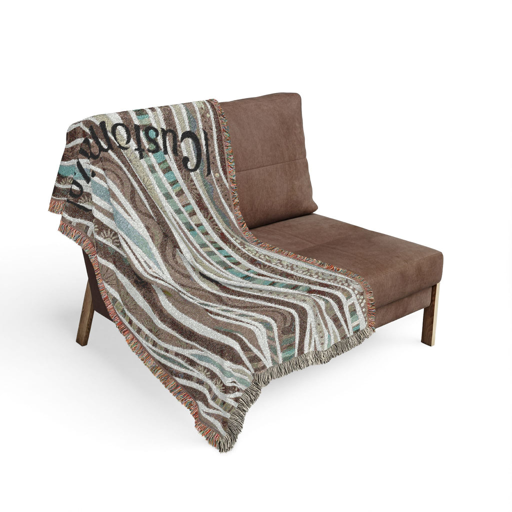 Personalized Boho Woven Throw
