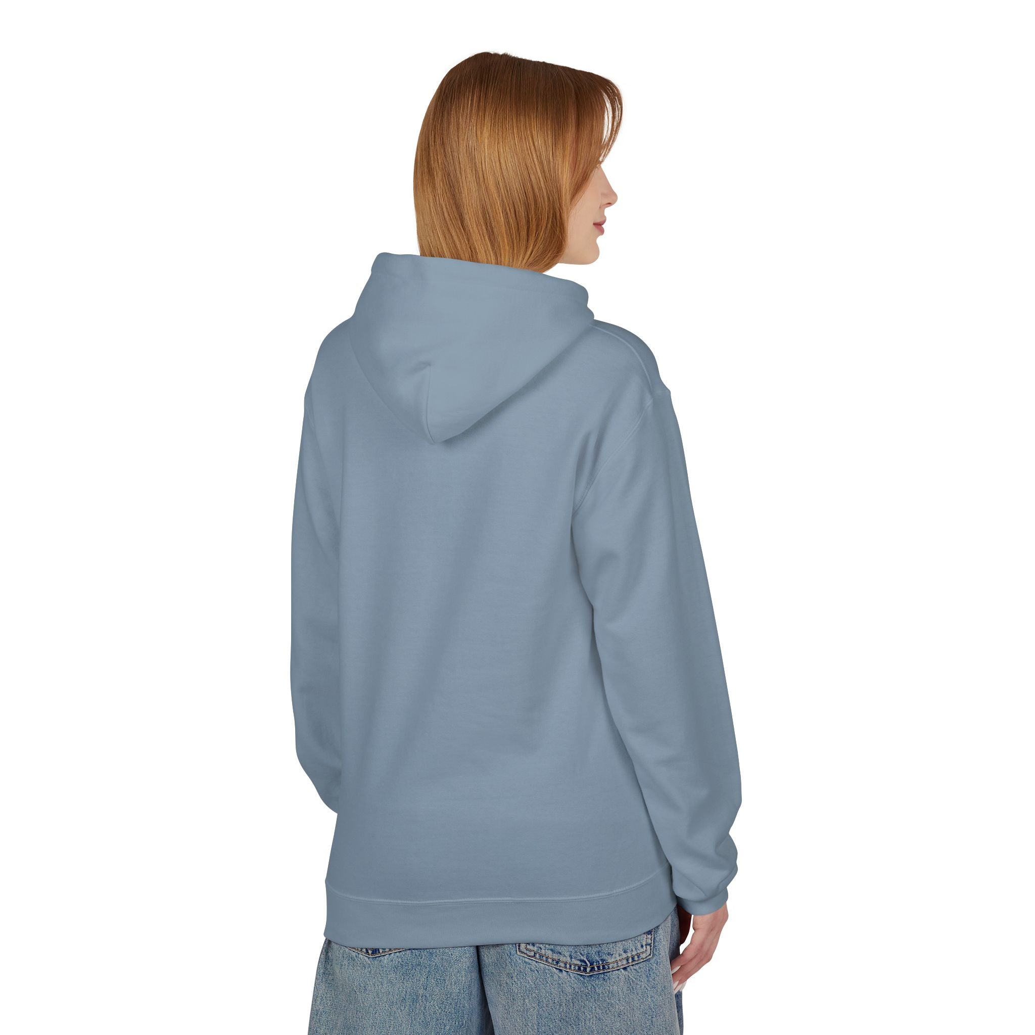 'Mom Life Hustle' Retro Hoodie | Delicate Line Illustration of a Mother & Baby