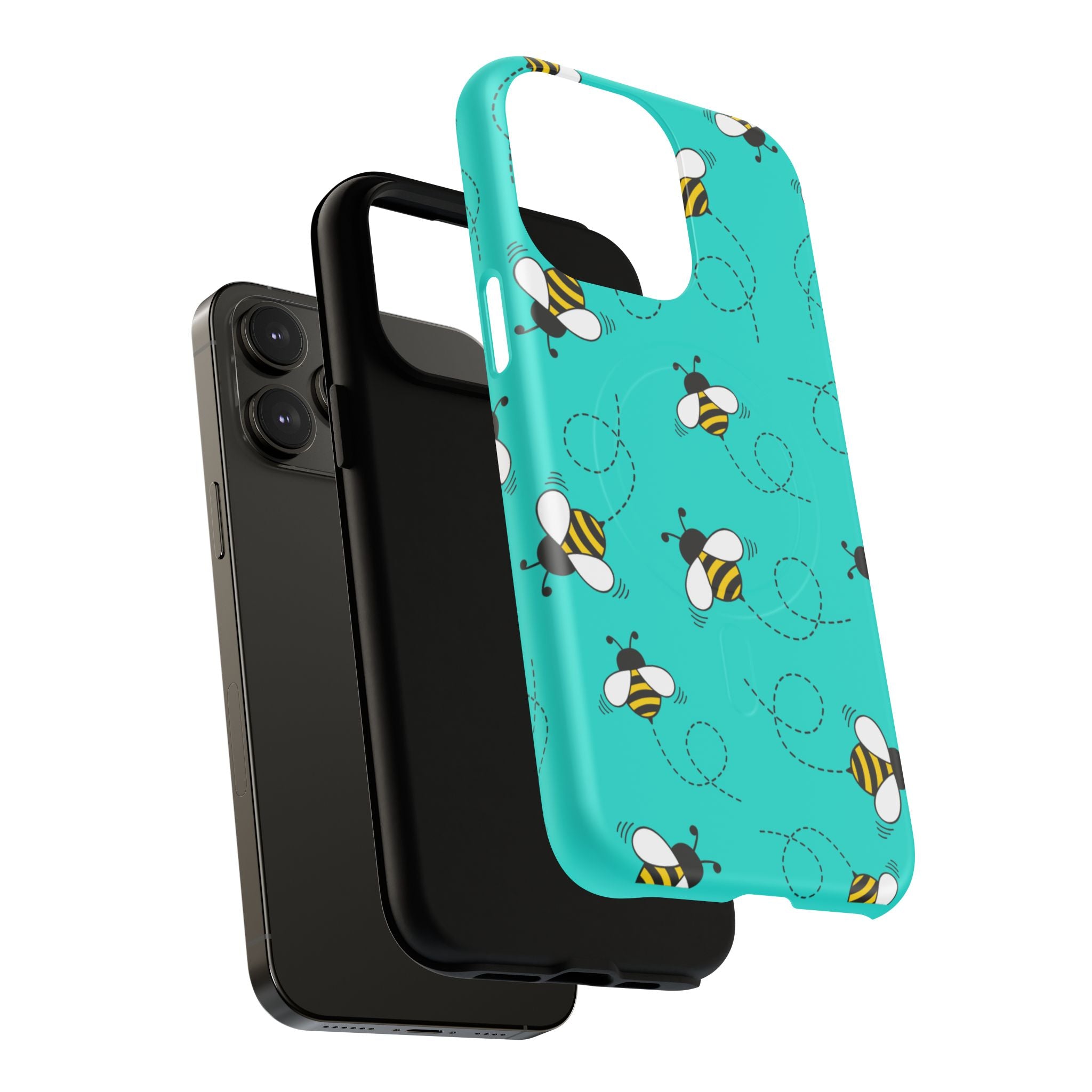 Phone Case | Cute Turquoise Bumblebee Tough Magnetic Phone Case