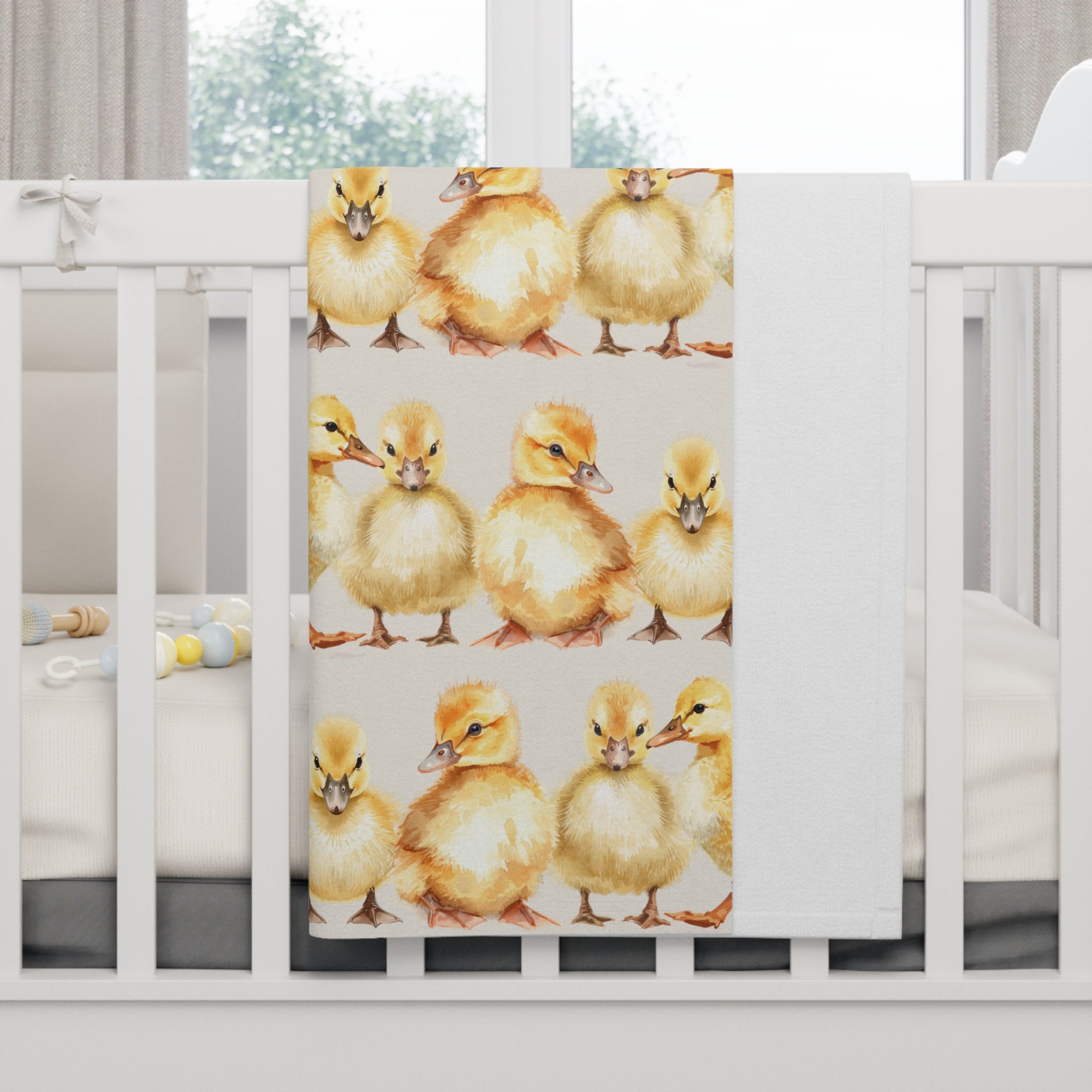 Baby Blanket | Yellow Duckling Soft Fleece Nursery Blanket for Newborns & Toddlers