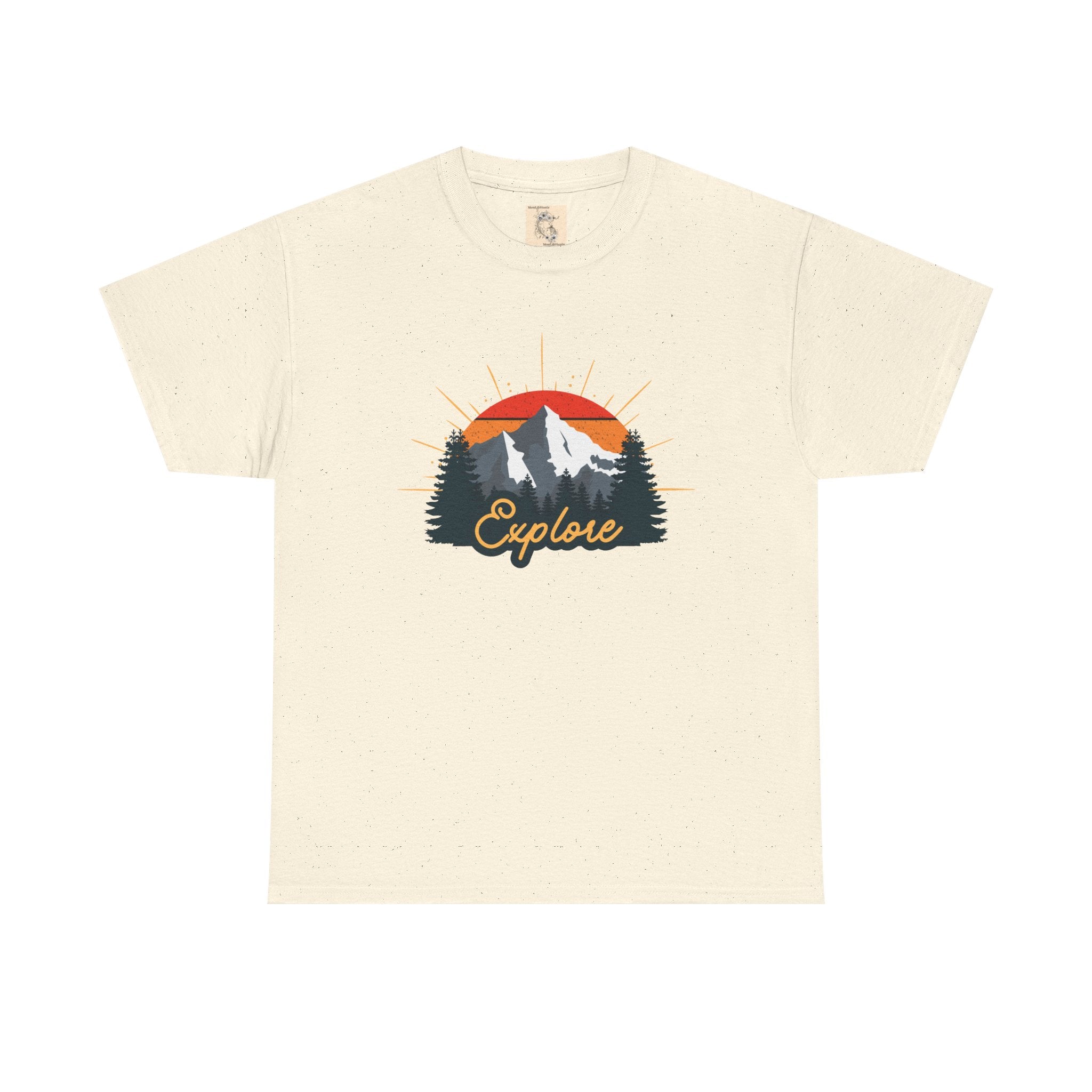 T-Shirt | Vintage Sunset 'Explore' Outdoor Adventure Shirt