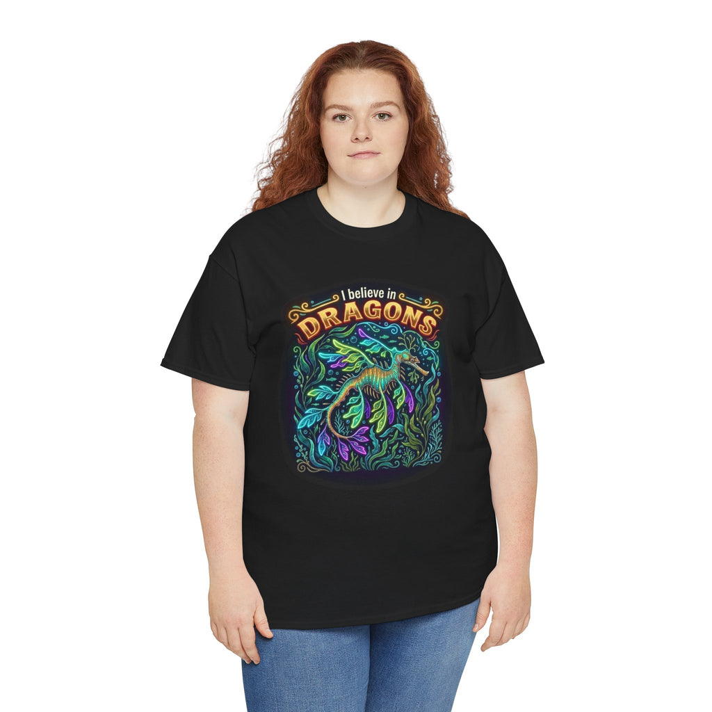 T-Shirt | 'I Believe in Dragons' Colorful Graphic Tee