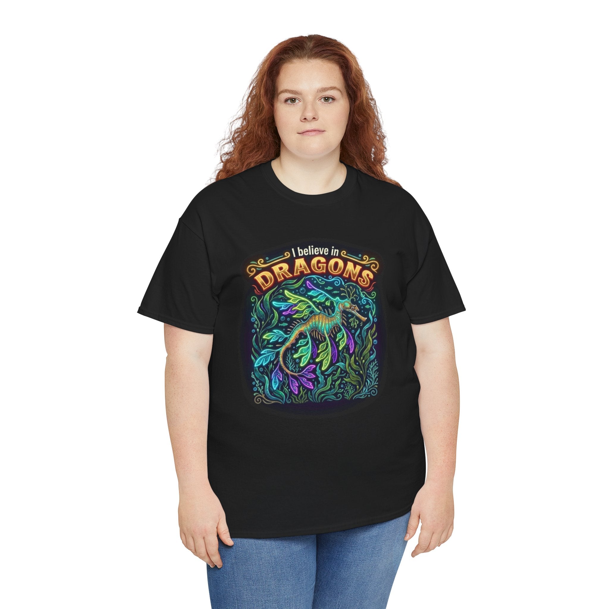 T-Shirt | 'I Believe in Dragons' Colorful Graphic Tee