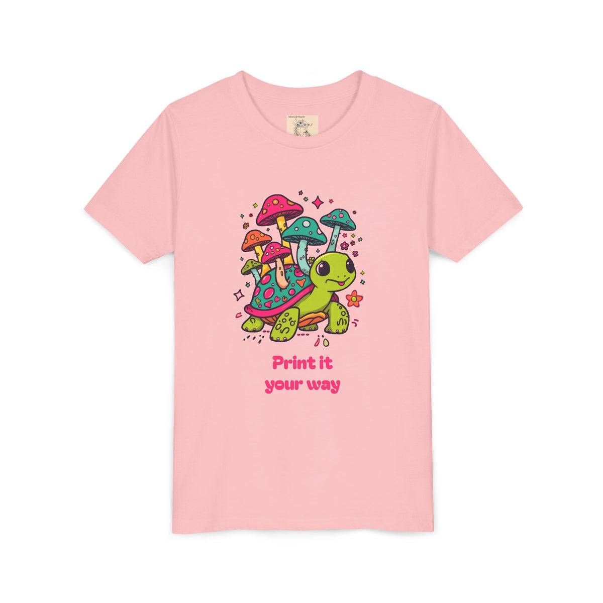 Custom Whimsical Turtle Graphic T-Shirt