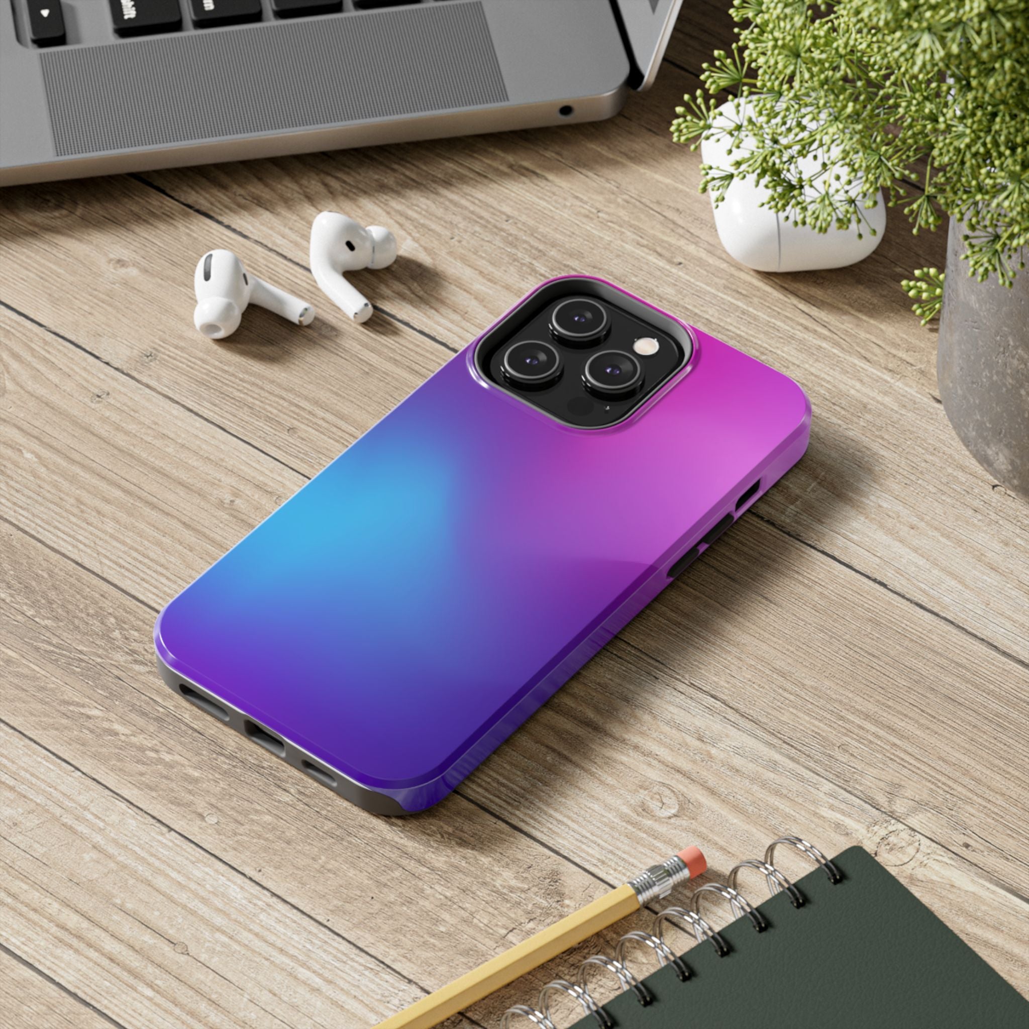 Phone Case | Purple Blue Ombre Tough Protective Case