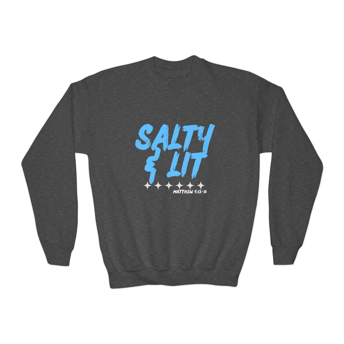 “Salty & Lit” Christian Graphic Sweatshirt