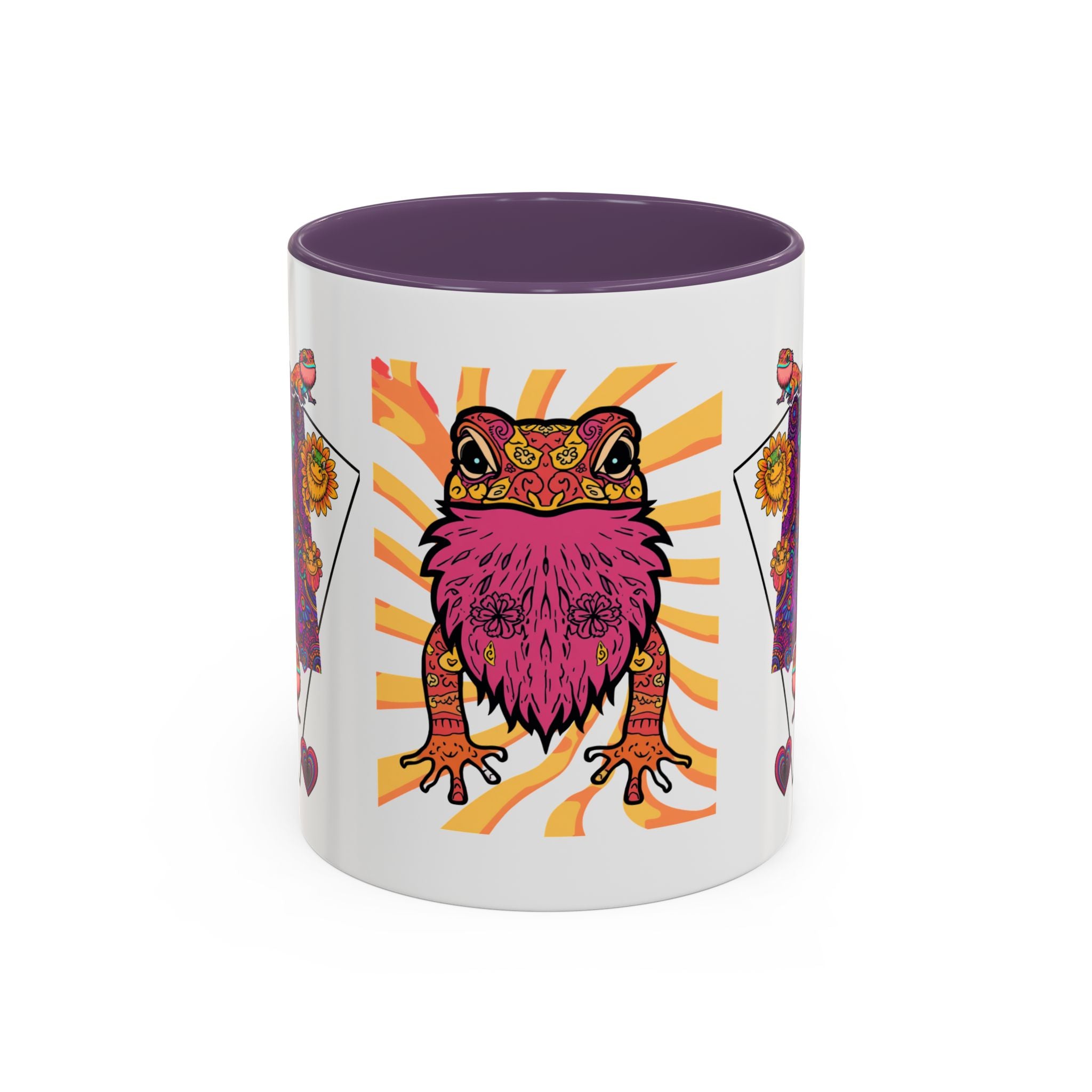 Coffee Mug | Psychedelic Lizards Accent Ceramic Mug