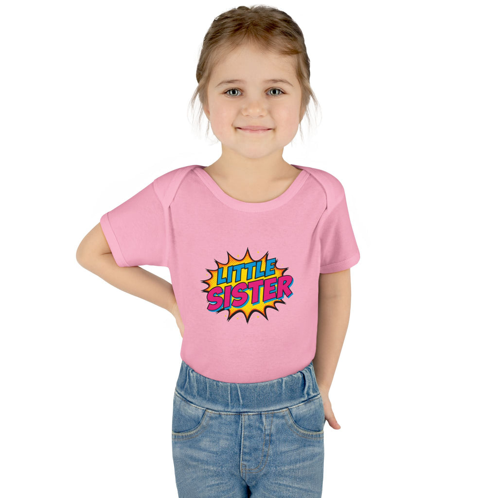 Baby Bodysuit | 'Little Sister' Comic Pop Art Infant Onesie