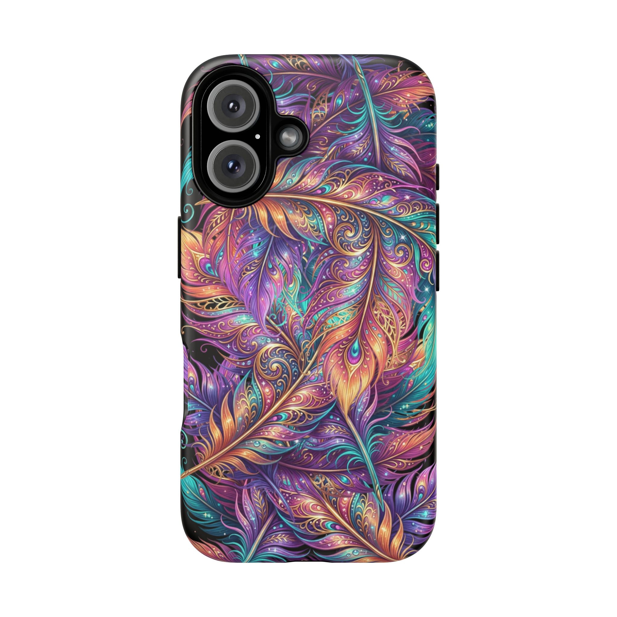 Phone Case | Colorful Feather Art Magnetic Tough Phone Cover