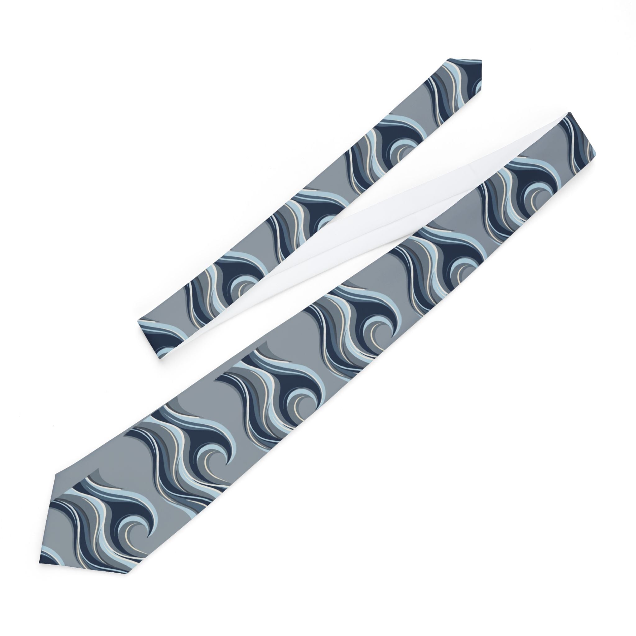 Necktie | Textured Ocean-Stripe Tie for Formal Wear