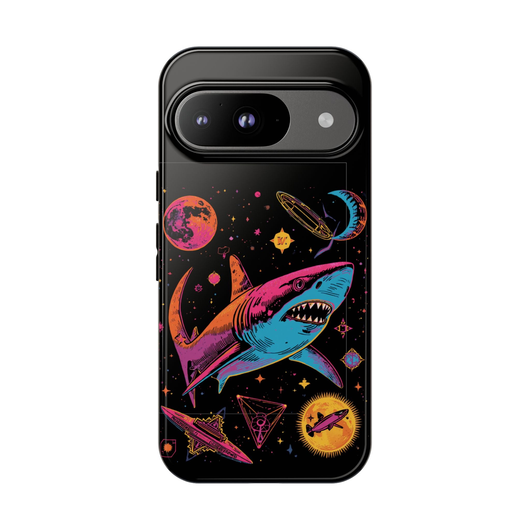 Phone Cases | Neon Space Shark Case