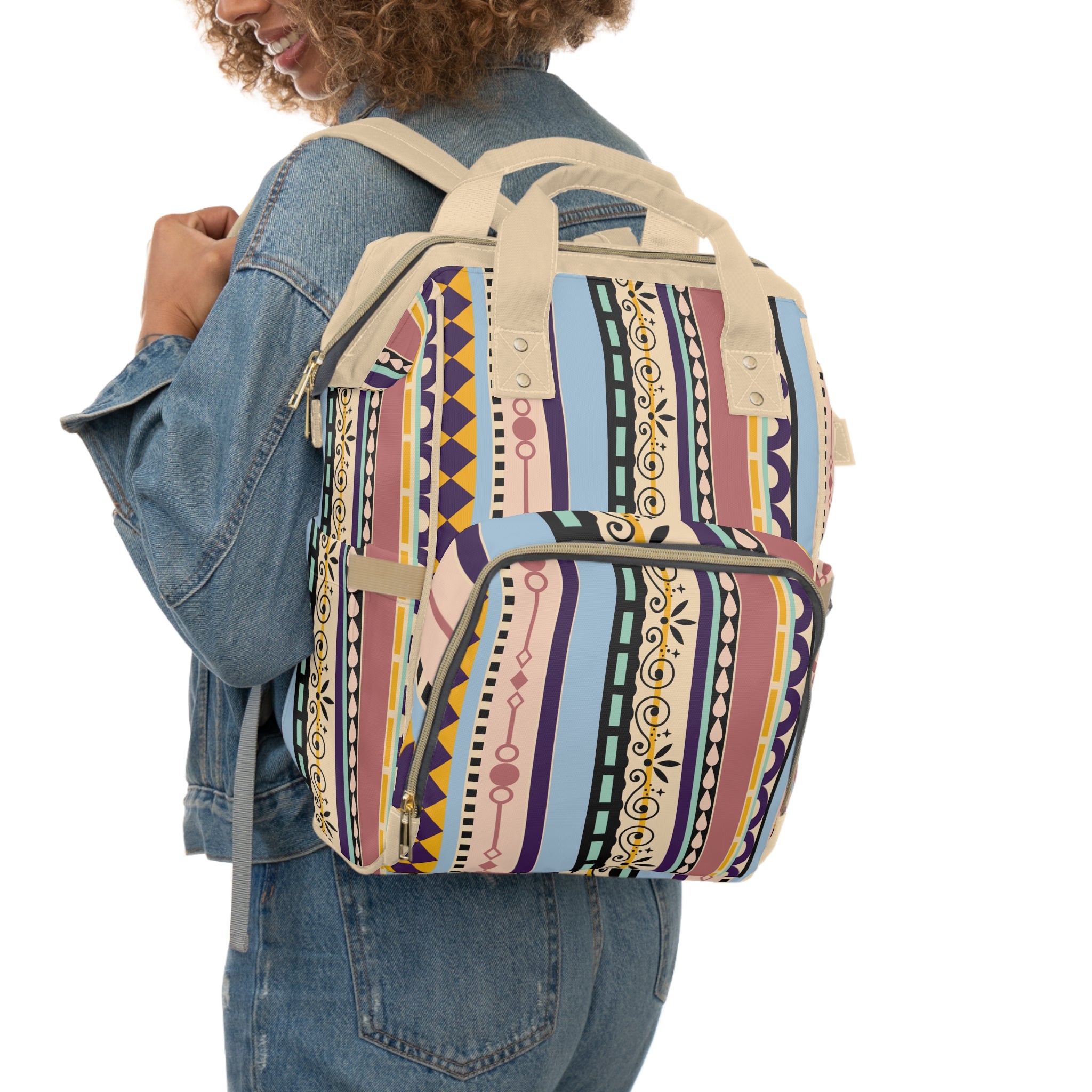 Diaper Backpack | Boho Multifunctional Baby Travel Bag