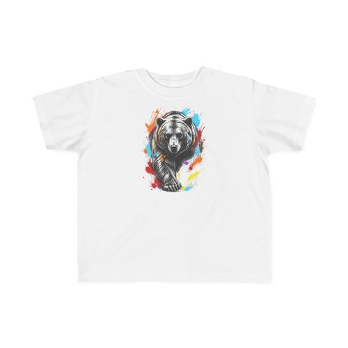 Colorful Kodiak Bear T-Shirt for Tots