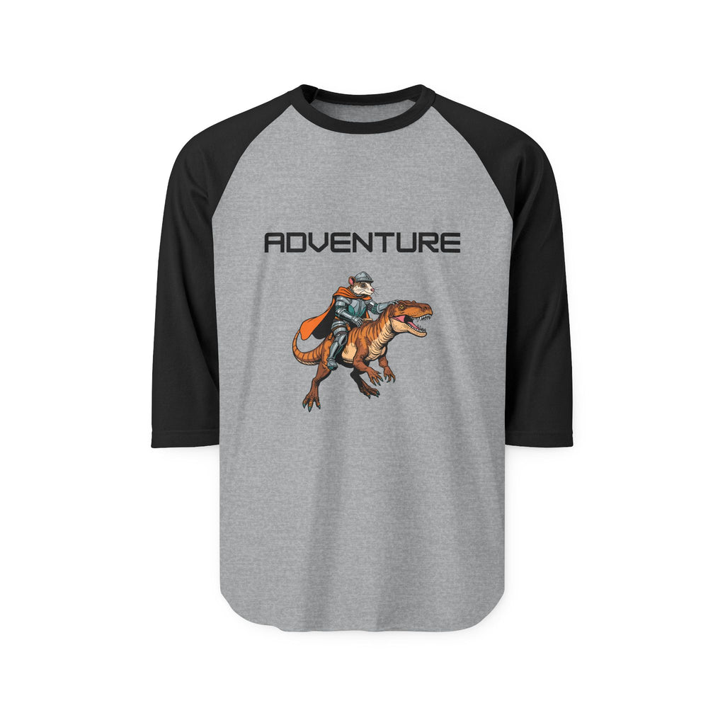 T-Shirt | Adventure T-Rex Rider Graphic Raglan Tee