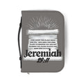 Bible Cover | Jeremiah 29:11 Scripture Scroll Zippered Bible Case