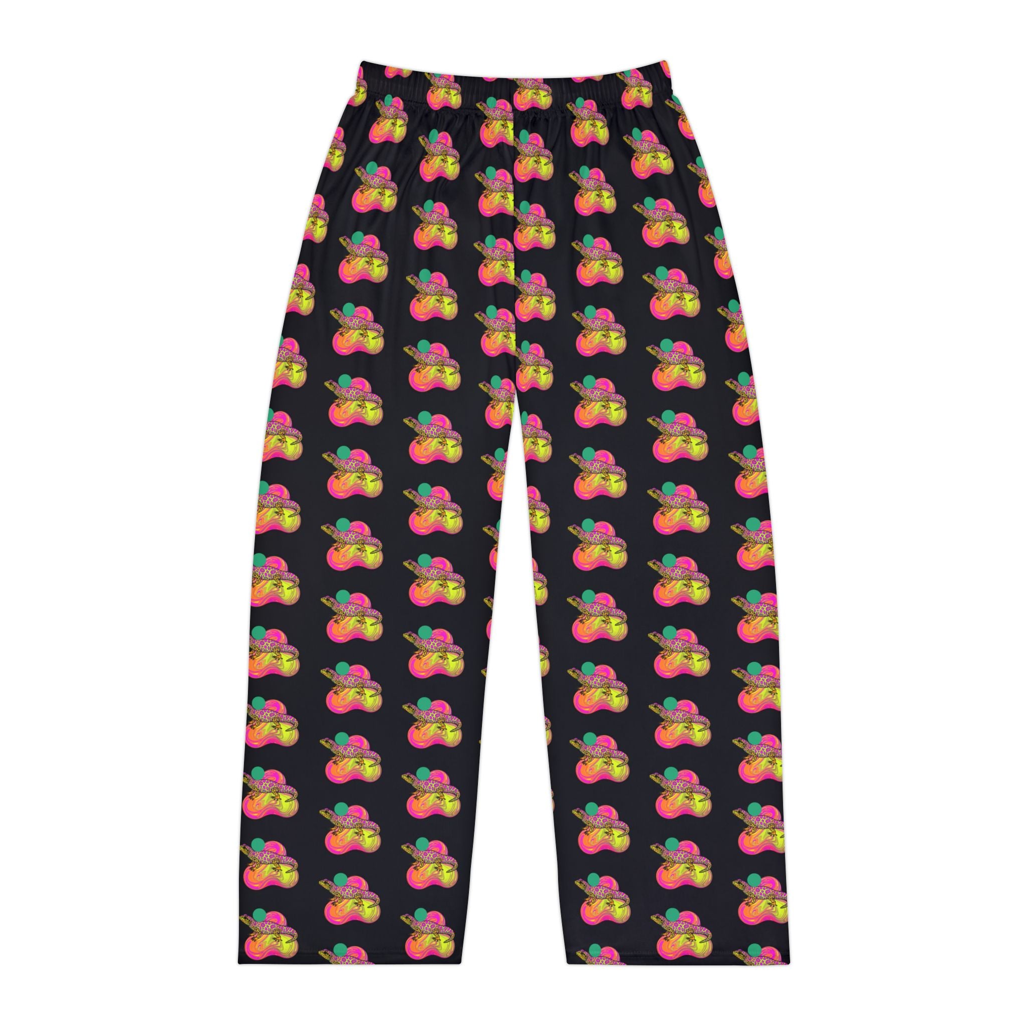 Pajama Pants | Neon Leopard Gecko Pattern