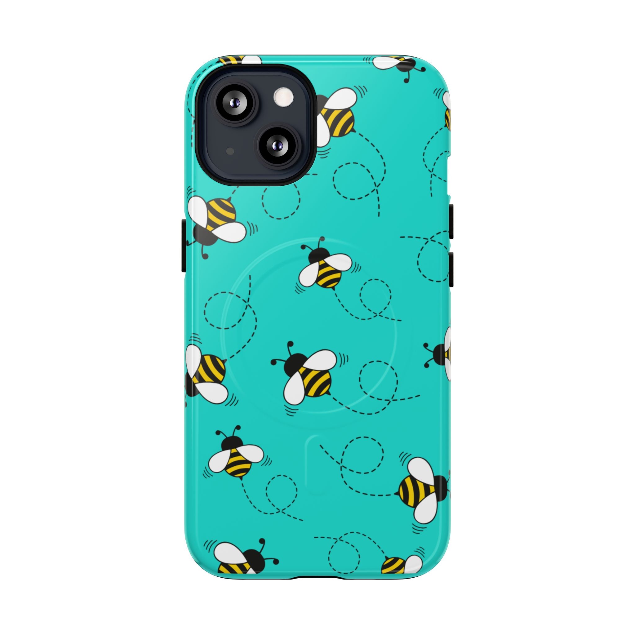 Phone Case | Cute Turquoise Bumblebee Tough Magnetic Phone Case