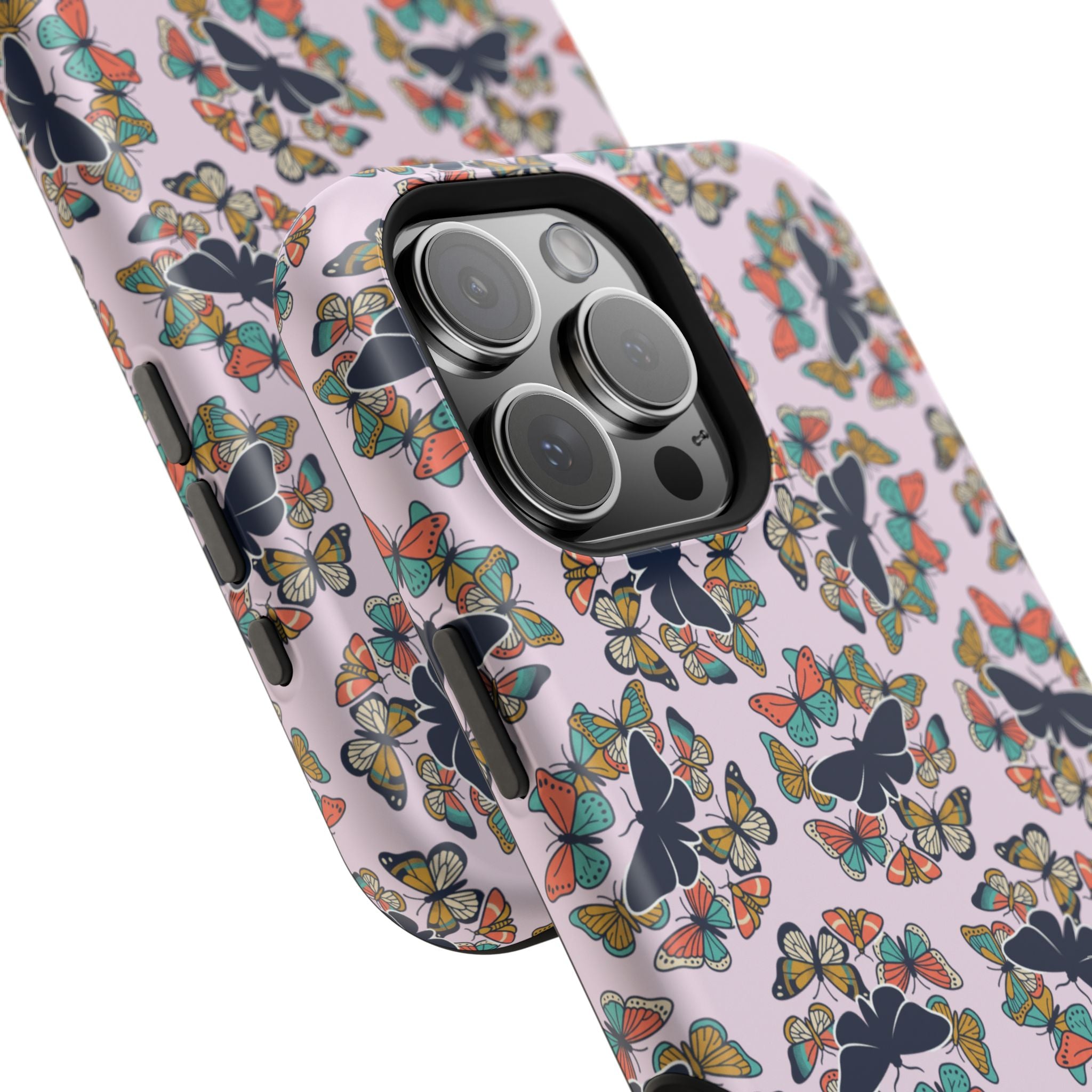 Phone Cases | Pastel Butterflies and Moths Pattern Magnetic Impact-Resistant Case