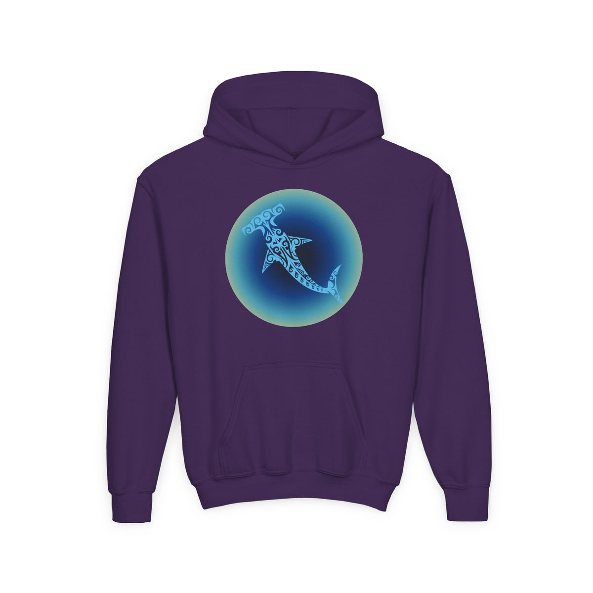 Tribal Hammerhead Youth Hoodie