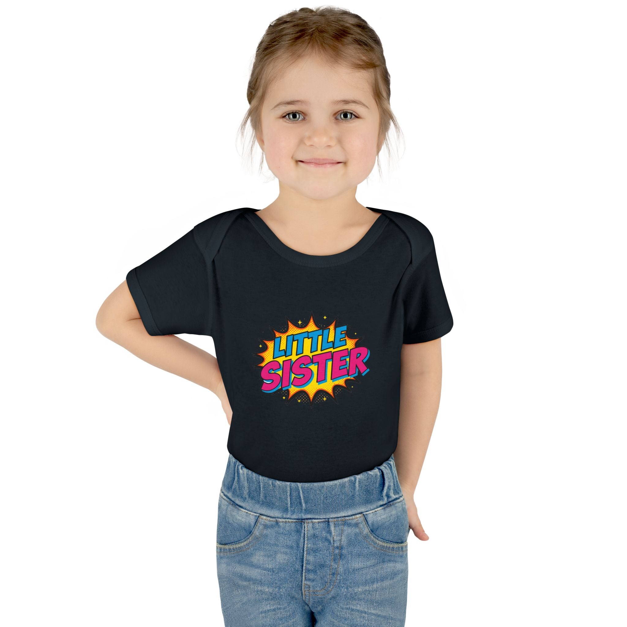 Baby Bodysuit | 'Little Sister' Comic Pop Art Infant Onesie