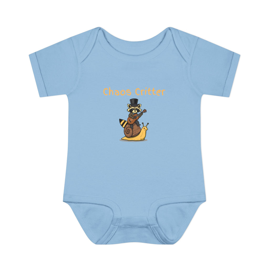 Baby Bodysuit | 'Chaos Critter' Playful Racoon Baby Onesie