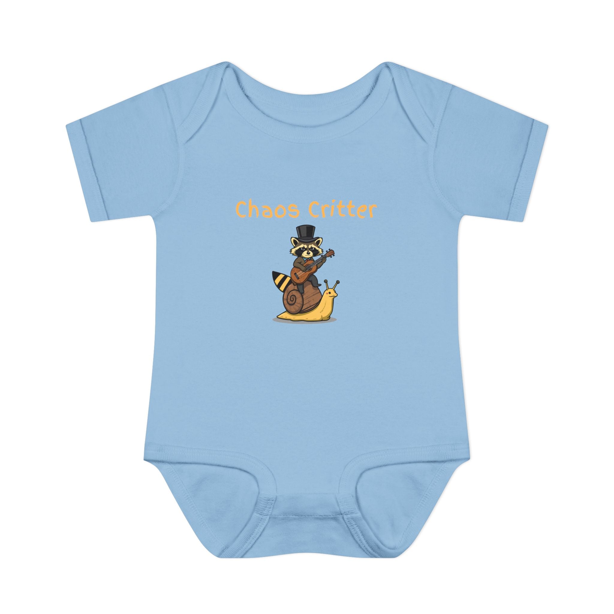 Baby Bodysuit | 'Chaos Critter' Playful Racoon Baby Onesie