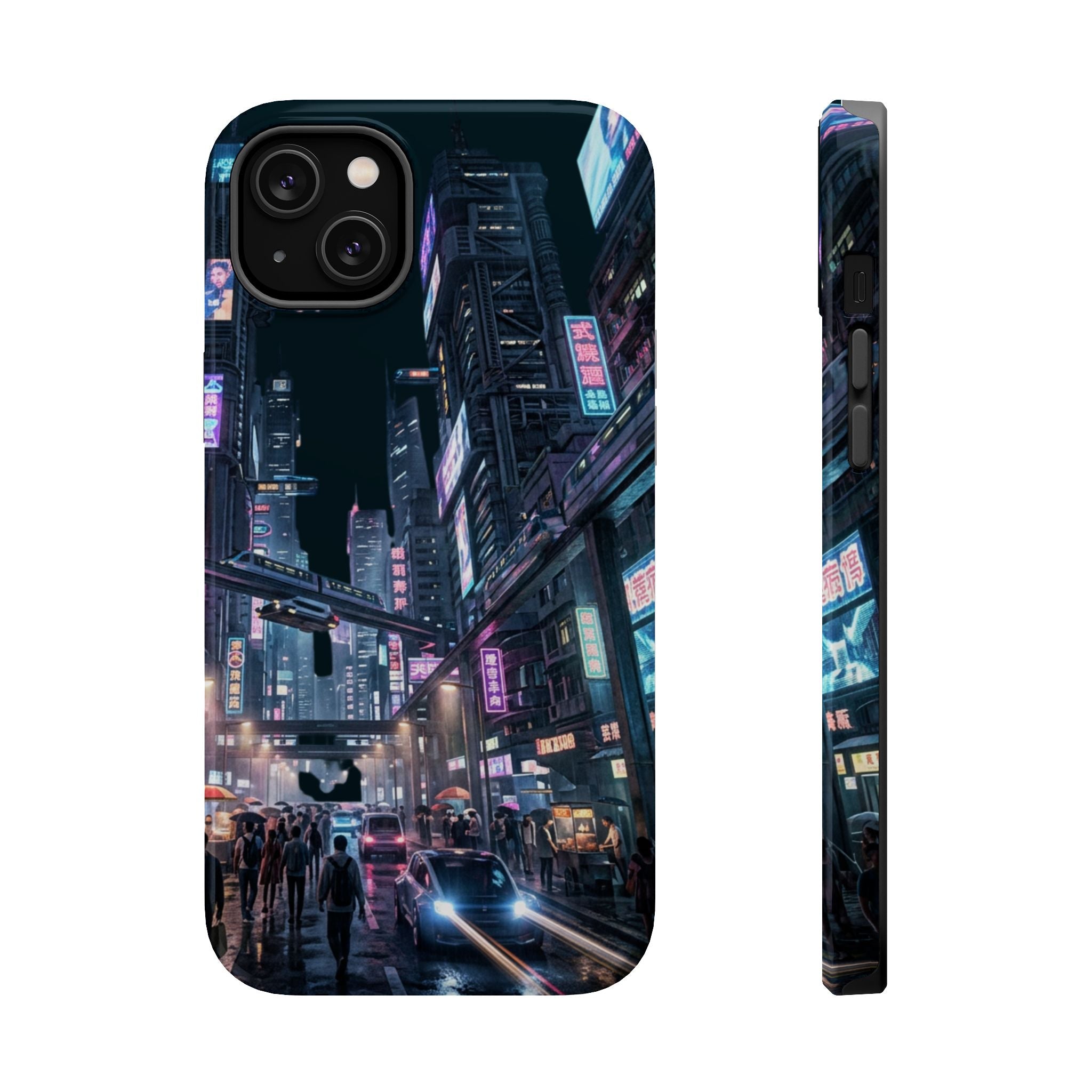 Phone Case | Cyberpunk City Magnetic Impact-Resistant Phone Cover