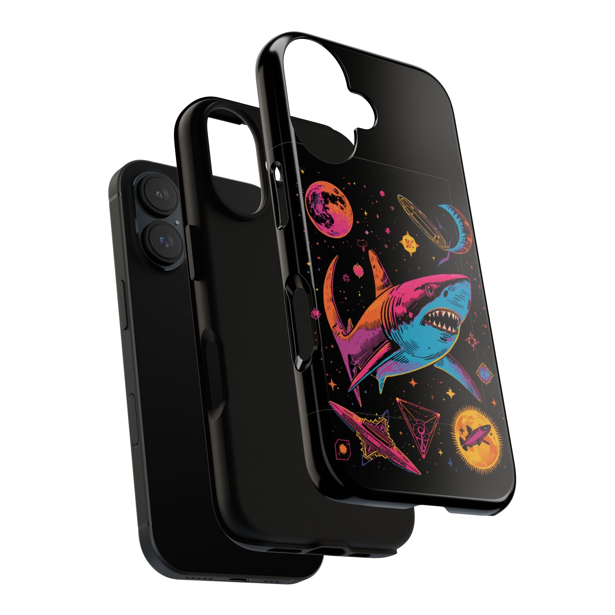 Phone Cases | Neon Space Shark Case