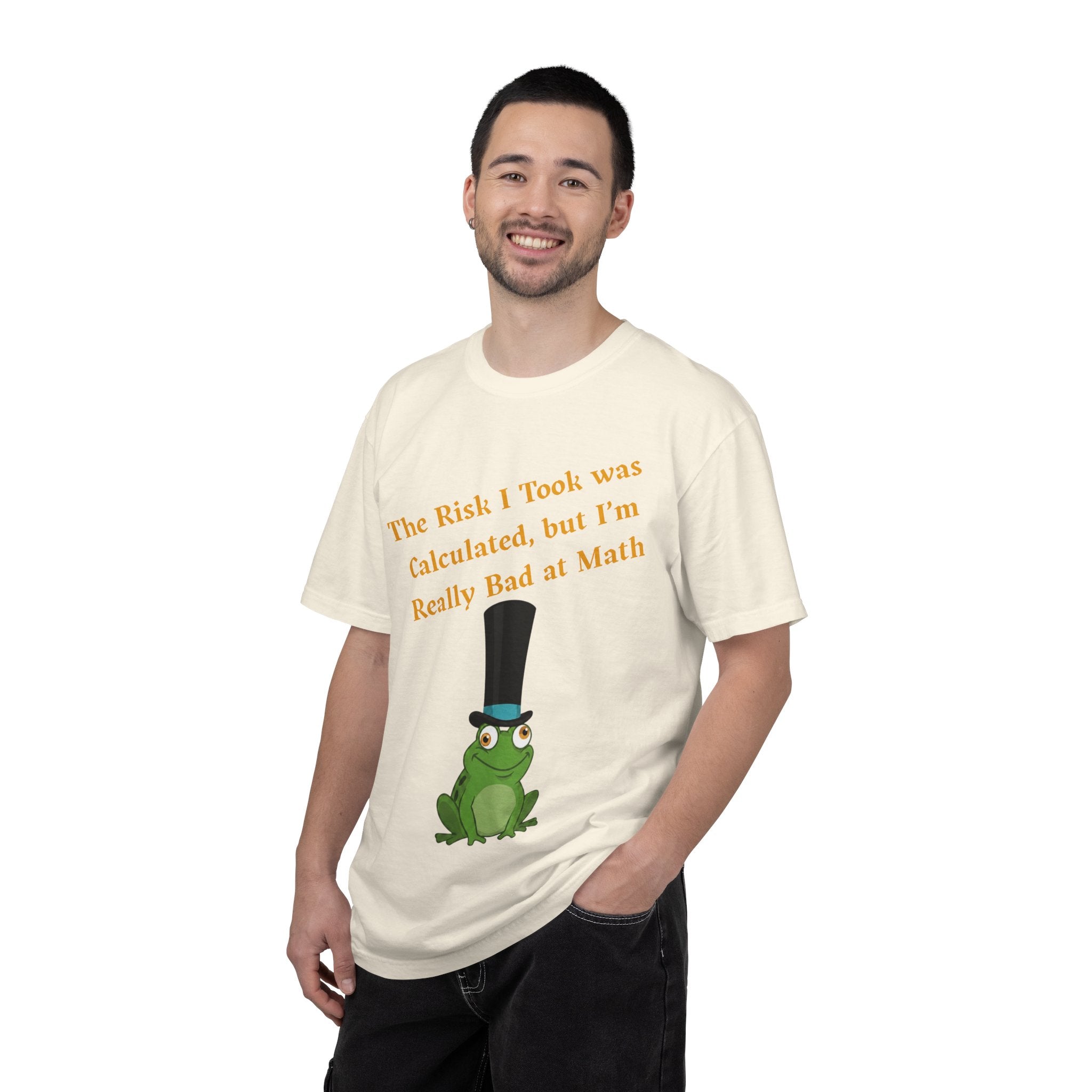 T-Shirt | Funny Frog "The Risk I Took Was Calculated" Graphic Tee