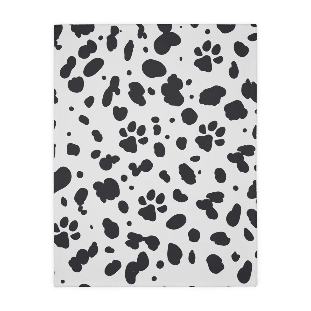 Cozy Spots and Paws Double-Sided Velveteen Throw