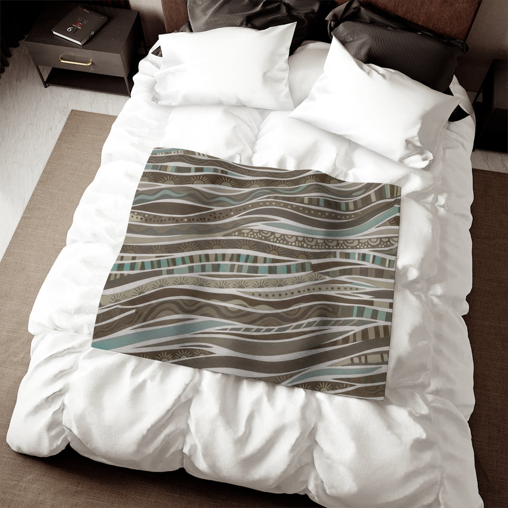 Coastal Waves Sweatshirt Blanket