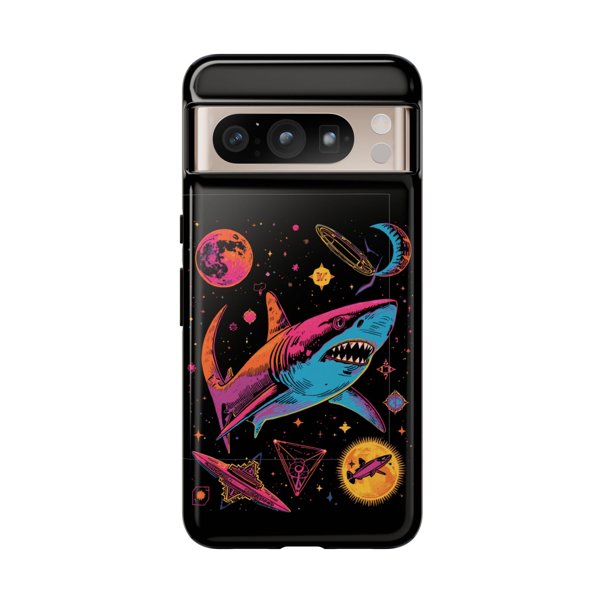 Phone Cases | Neon Space Shark Case