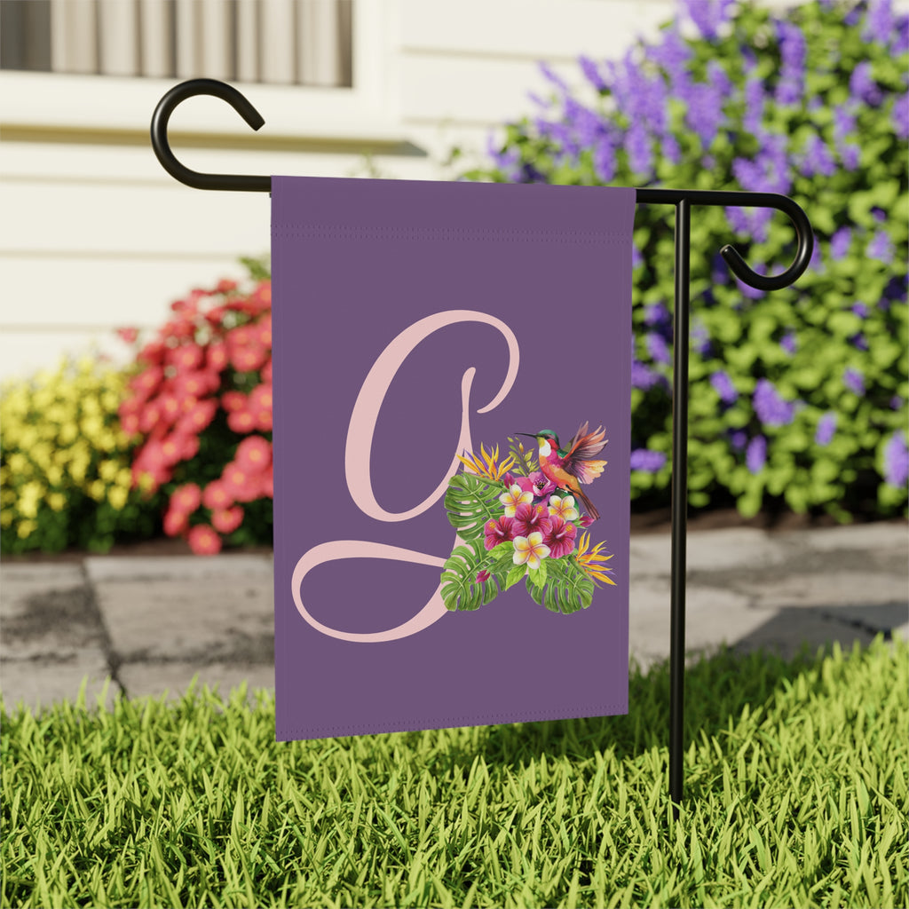Monogram G Garden Flag