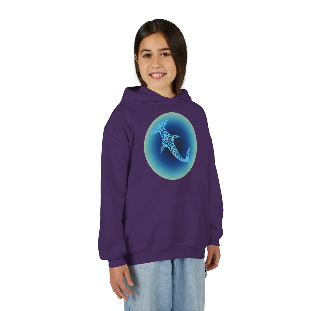 Tribal Hammerhead Youth Hoodie