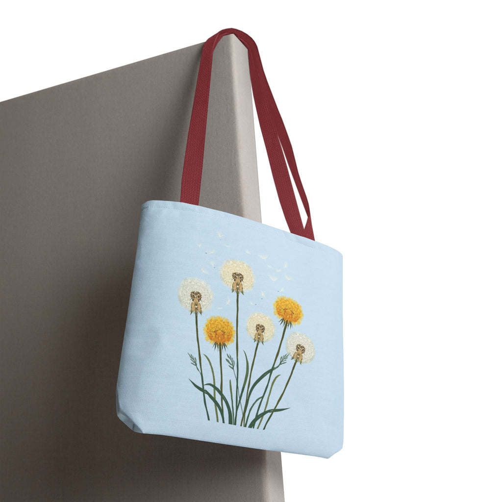 Tote Bag | Dandelions on Light Blue Background
