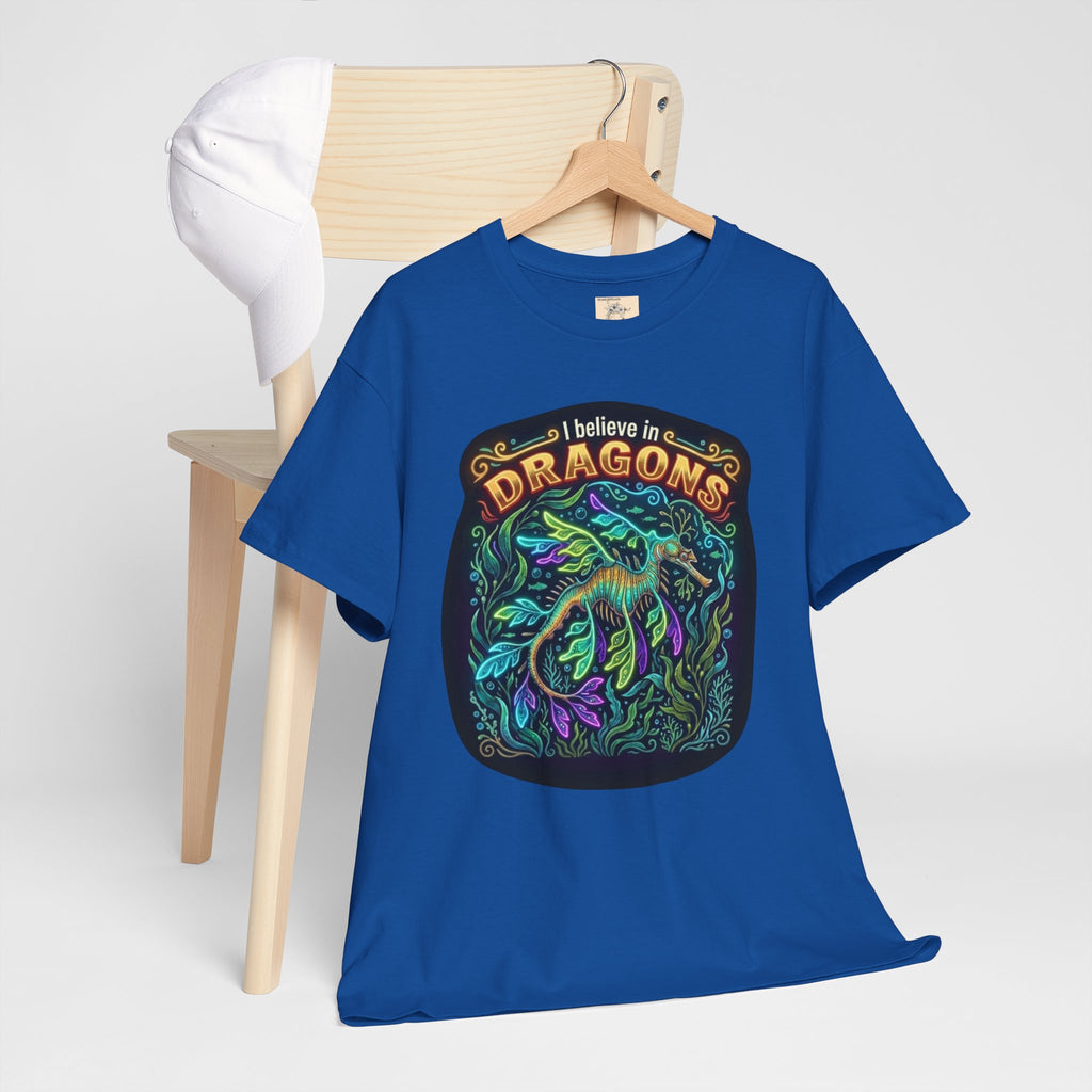 T-Shirt | 'I Believe in Dragons' Colorful Graphic Tee
