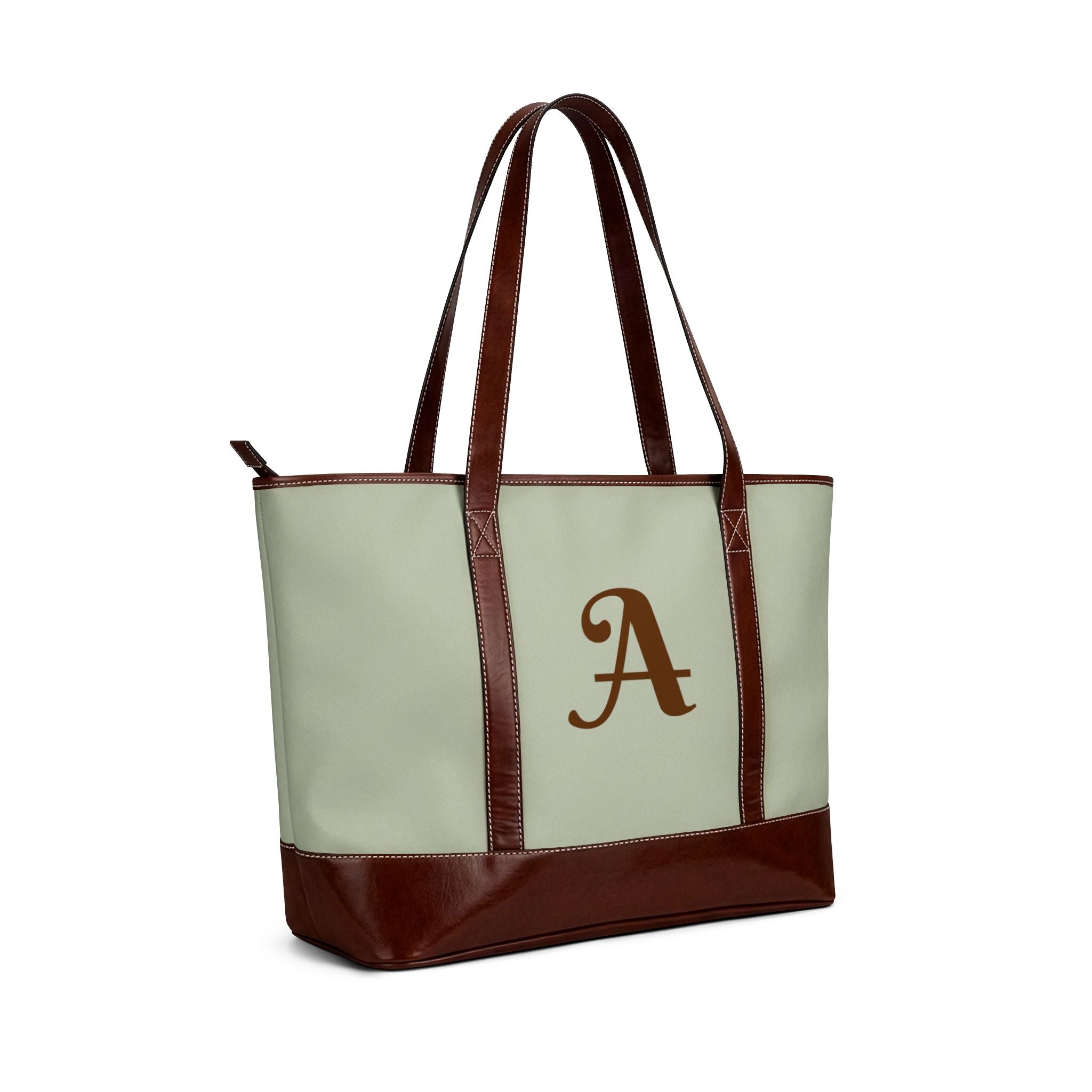 Handbag | Personalizable Monogram Leather-Trim Shoulder Bag