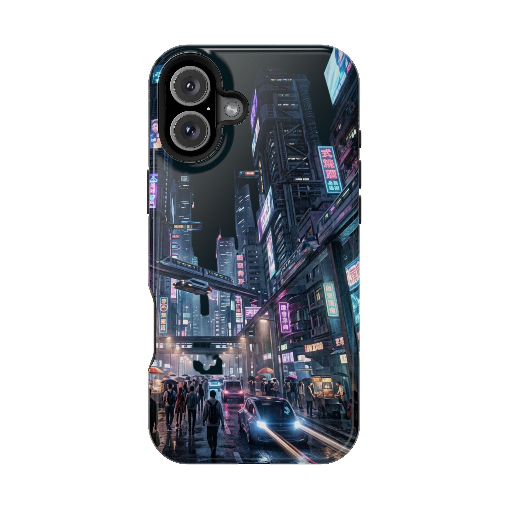 Phone Case | Cyberpunk City Magnetic Impact-Resistant Phone Cover