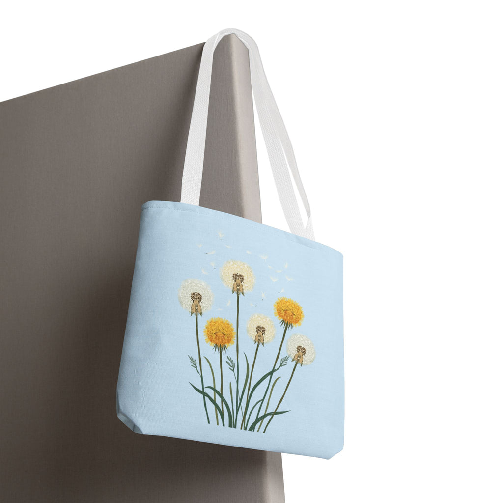 Tote Bag | Dandelions on Light Blue Background