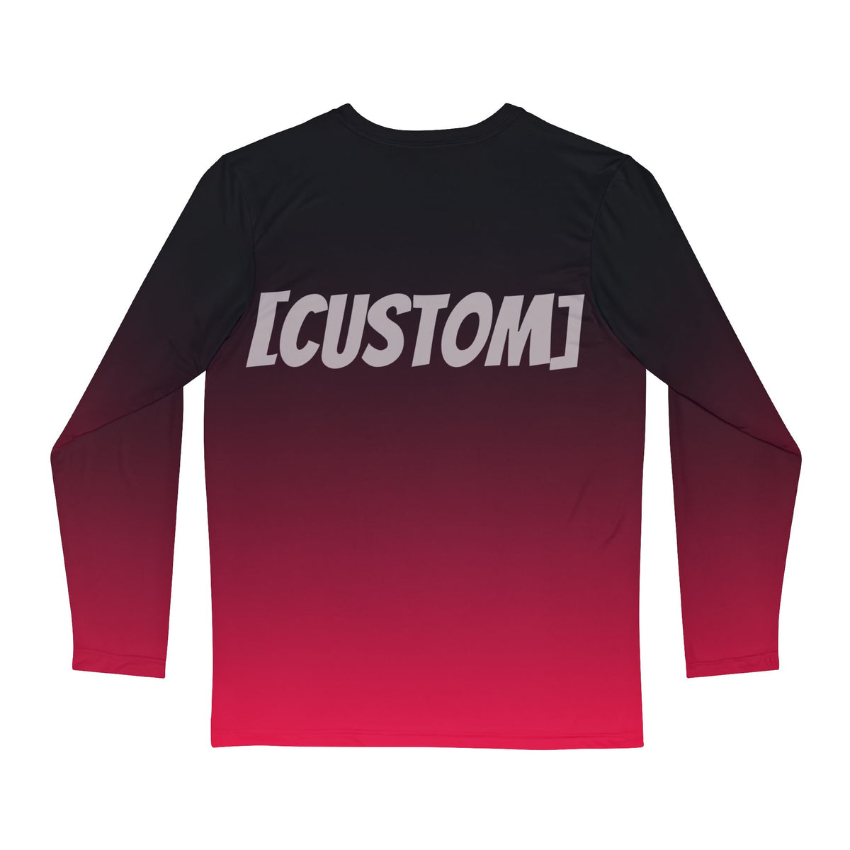 Customizable Ombre Long Sleeve Shirt