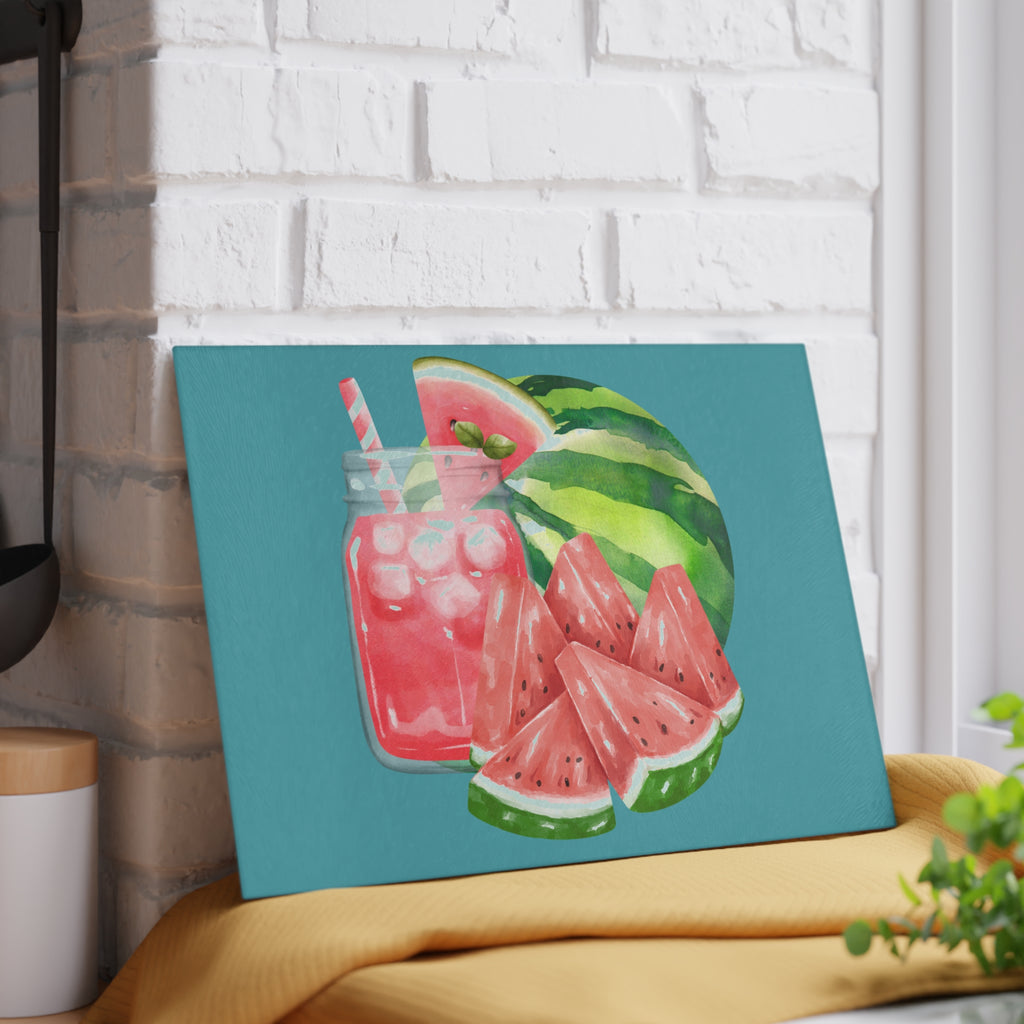 Glass Cutting Board | Watermelon Kitchen Decor